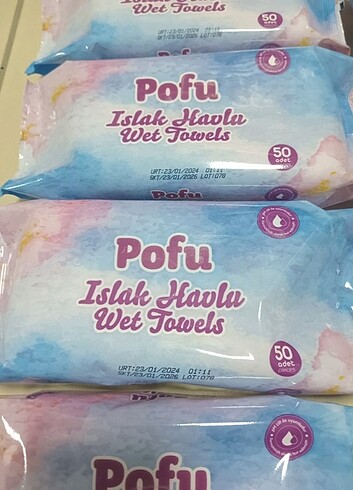 Diğer Islak mendil 50 adet 10 paket