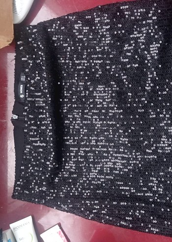 Siyah Mini İşlemeli Gotik etek - Görsel 3