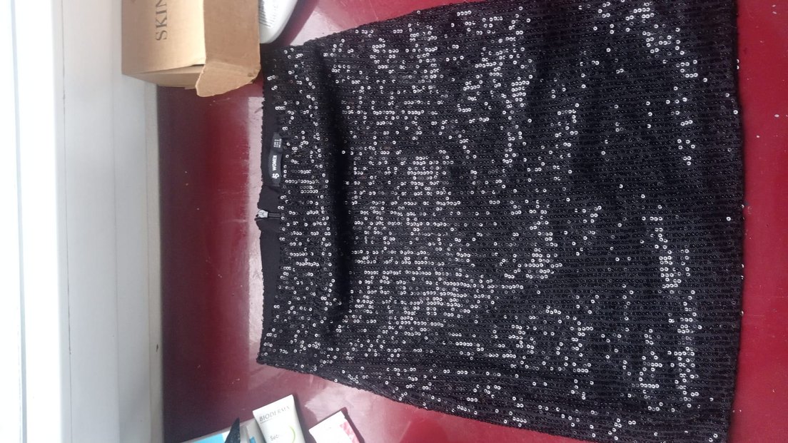 Siyah Mini İşlemeli Gotik etek - Görsel 3