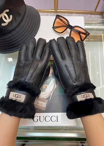 Siyah Deri Biker Kadın Eldivenleri - Görsel 10