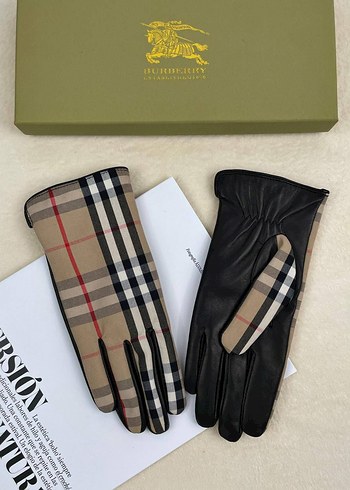 Bej Tüylü Deri Kadın Eldiveni - Görsel 10