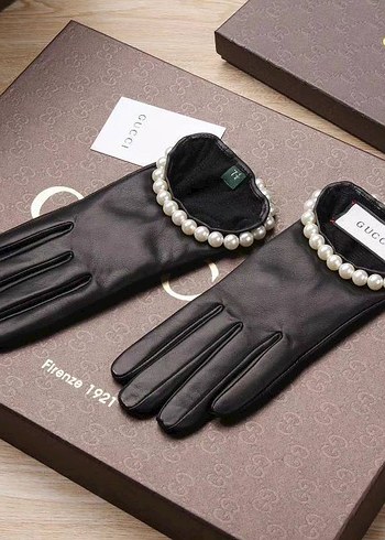 Siyah Deri Biker Kadın Eldiveni - Görsel 10