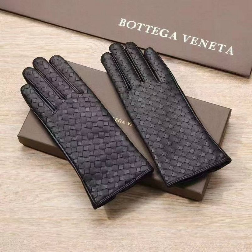 Siyah Kürklü Deri Kadın Eldiven - Görsel 4