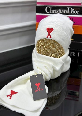 Siyah Örgü Loewe Kadın Bere ve atkı seti - Görsel 6