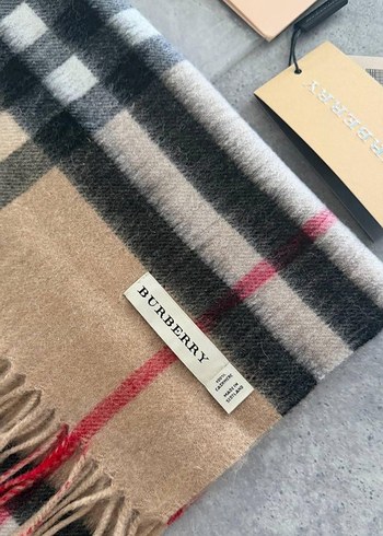 Burberry Erkek Kahverengi Gri Ekose Atkı - Görsel 2