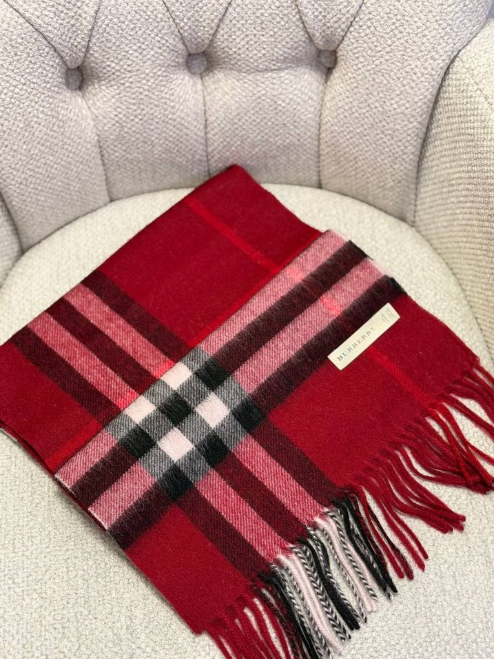 Burberry Erkek Kahverengi Gri Ekose Atkı - Görsel 5