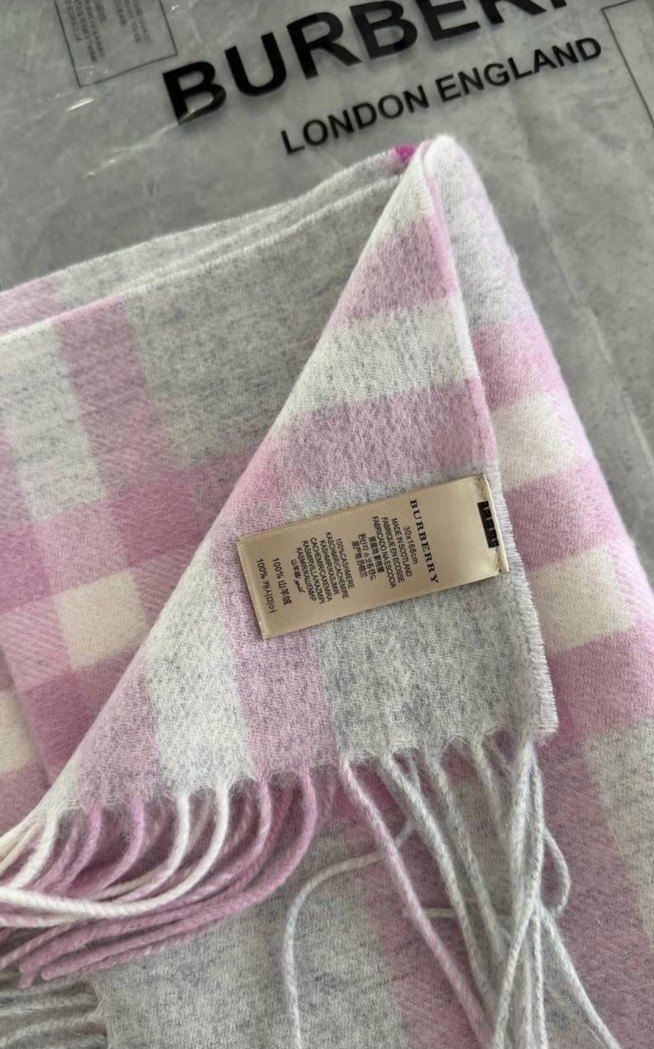 Burberry Erkek Kahverengi Gri Ekose Atkı - Görsel 3