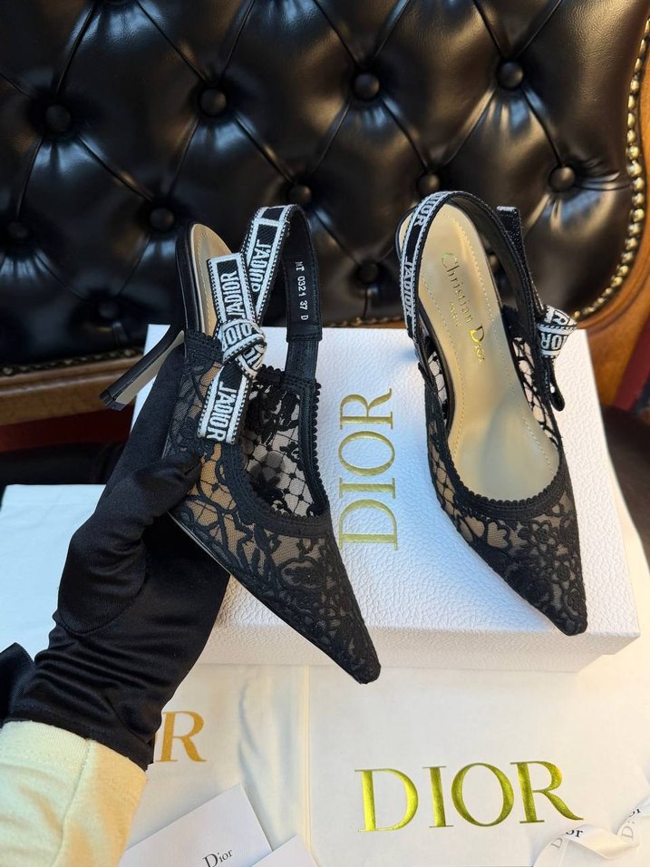 Siyah Dantelli Stiletto Topuklu Kadın Ayakkabı - Görsel 2