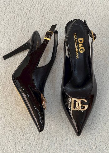 Kadın Siyah Rugan Tokalı Stiletto - Görsel 3