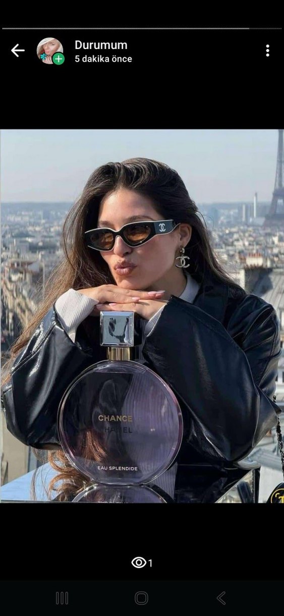 Kahverengi Kürklü Parlak Kadın Güneş Gözlüğü - Görsel 3