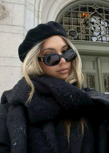 Bvlgari Kahverengi Boncuk Detaylı Kadın Gözlüğü - Görsel 16