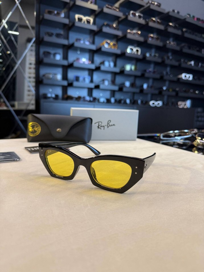 Ray-Ban Kadın Mavi Camlı Siyah Gözlük - Görsel 2