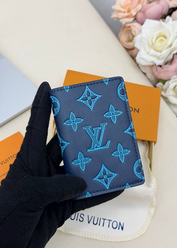 Louis Vuitton Lacivert Monogram Cuzdan