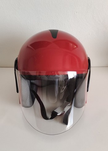 Kırmızı Motosiklet Kaskı