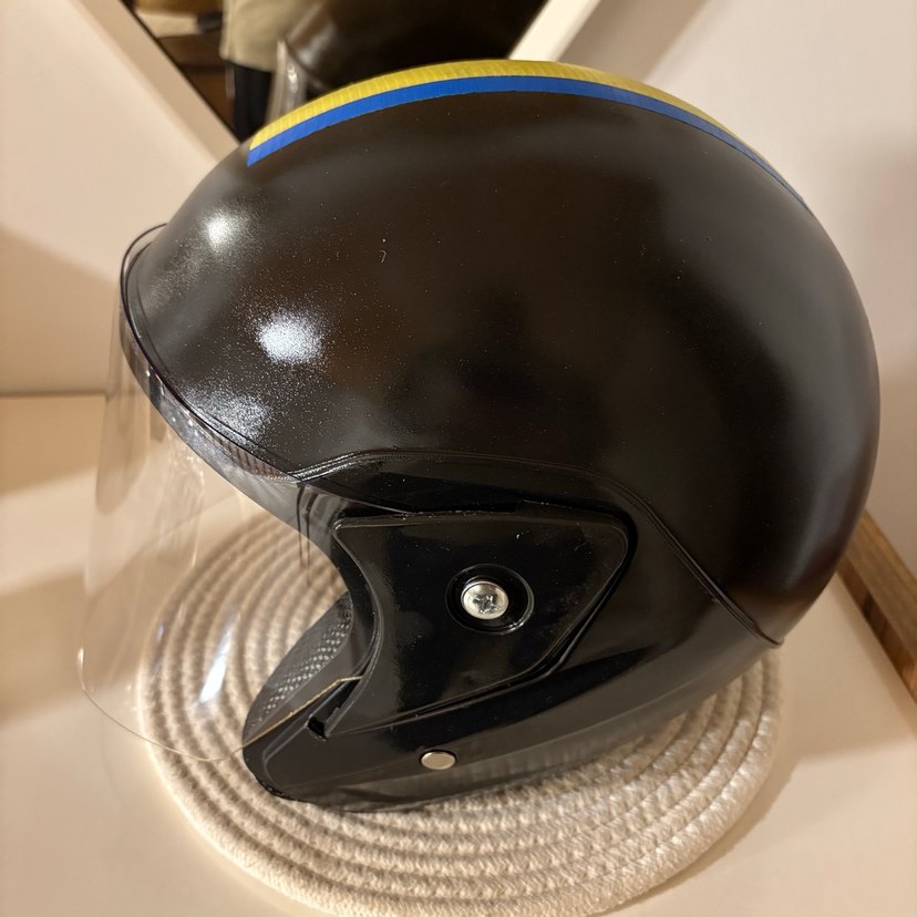 Siyah Motosiklet Kaskı - Görsel 2