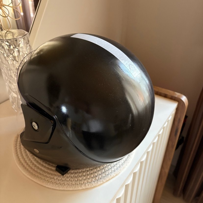 Siyah Motosiklet Kaskı - Görsel 2