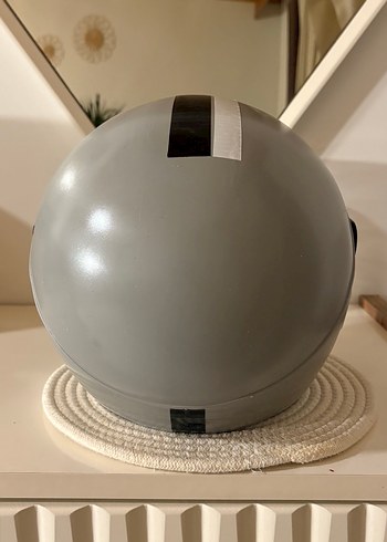 Gri Motosiklet Kaskı - Görsel 6