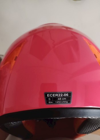 Renkli Baskılı Seramik Motosiklet Kaskı - Görsel 8