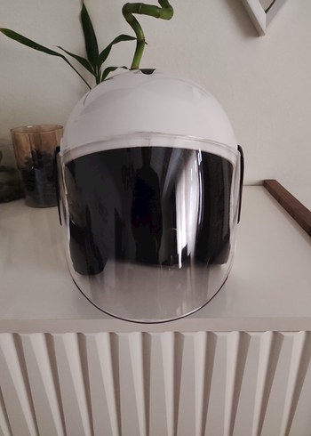 Beyaz yarım kask - Görsel 4