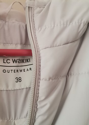 Gri Midi Kapüşonlu Kadın Mont - Görsel 5