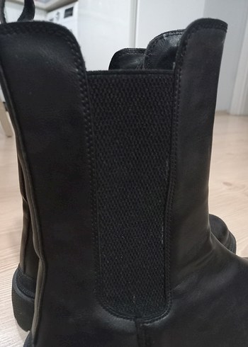 Siyah Kadın Günlük Botlar, Tokalı, Topuklu - Görsel 7