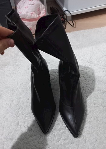 Tokalı acı kahve Kadın Botu, Kalın Topuk - Görsel 4