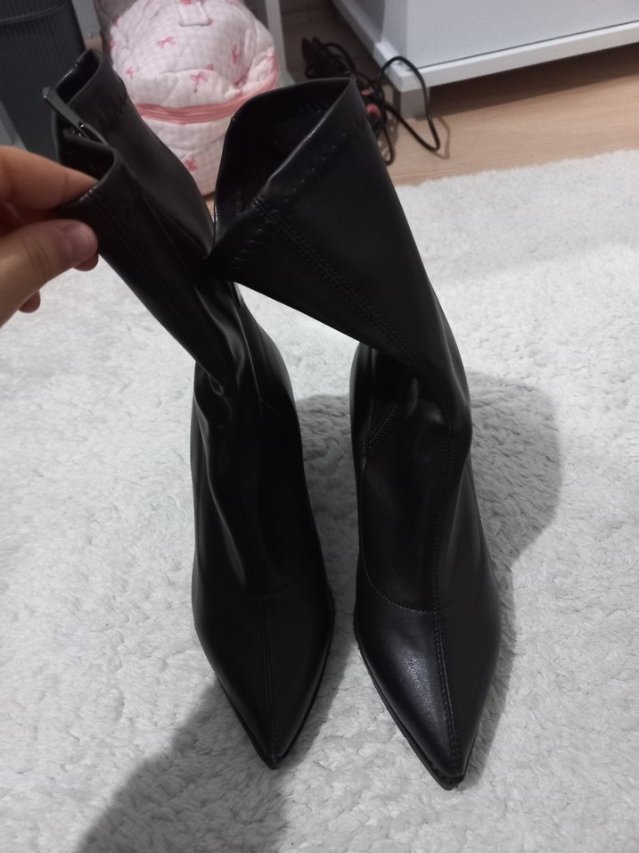 Tokalı acı kahve Kadın Botu, Kalın Topuk - Görsel 4