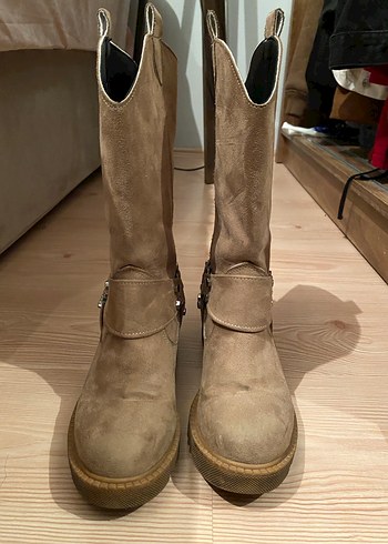 Bej Süet Kovboy Bot(37 Numara) - Görsel 2