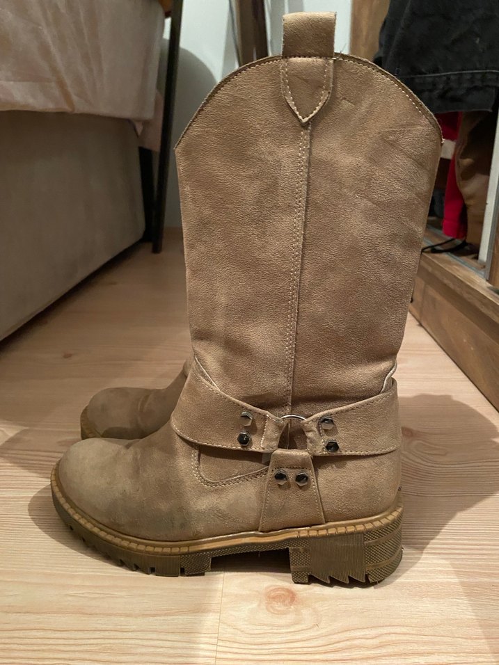 Bej Süet Kovboy Bot(37 Numara) - Görsel 3