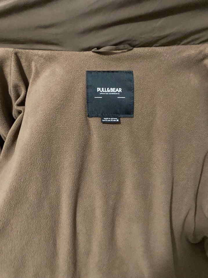 Pull And Bear M beden acı kahve mont - Görsel 2