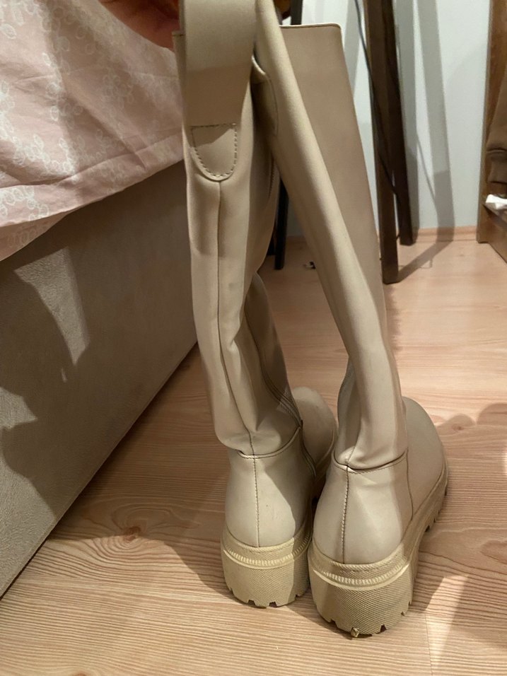 Krem Rengi Çizme(37) - Görsel 2