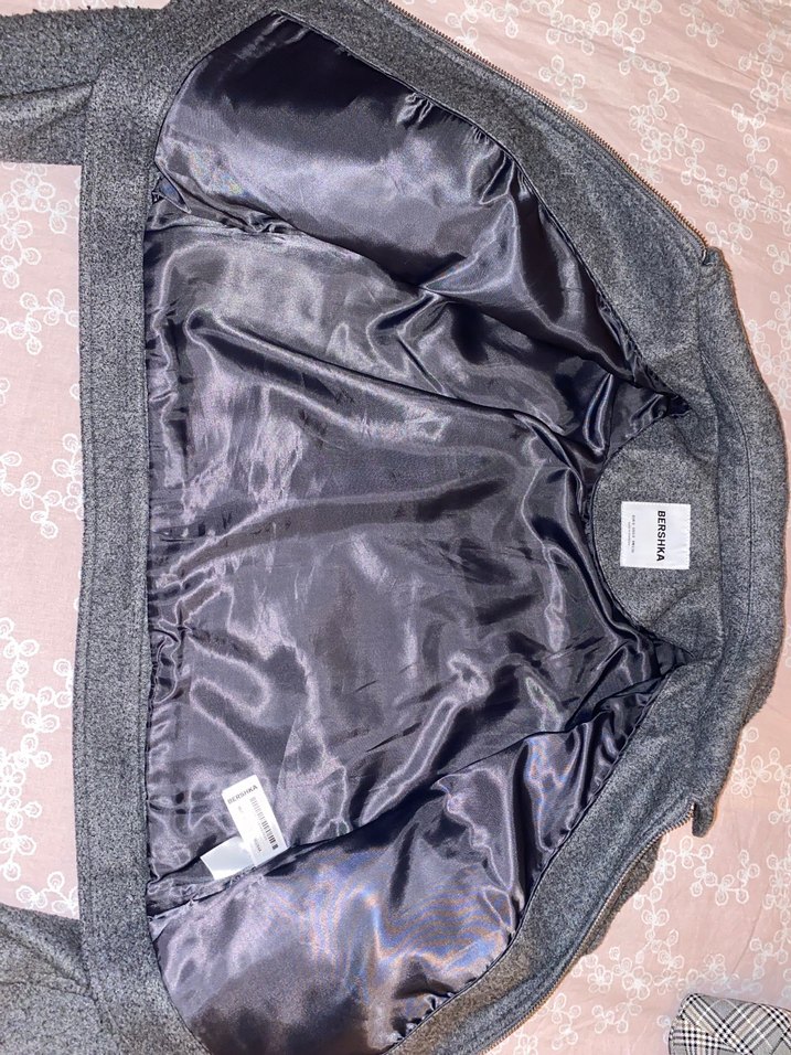 Bershka gri ceket s beden - Görsel 4