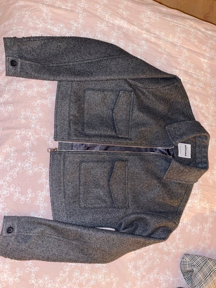 Bershka gri ceket s beden - Görsel 5