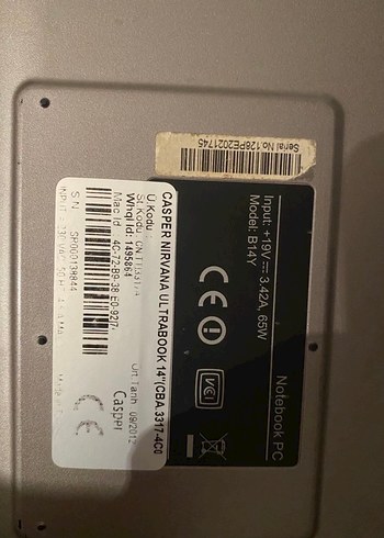 Gri Casper Laptop - Görsel 4