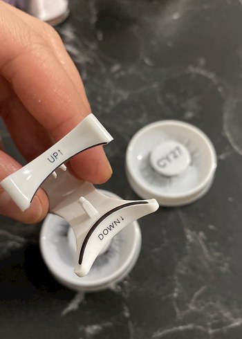 CY27 Gri Takma Kirpik Seti - Görsel 2