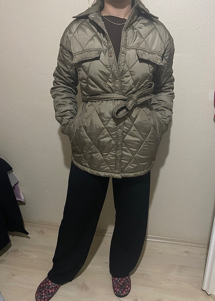 Yeşil mont - Görsel 2