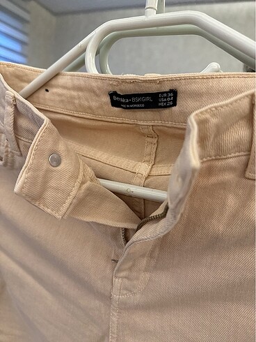 36 Beden ten rengi Renk Bershka jean