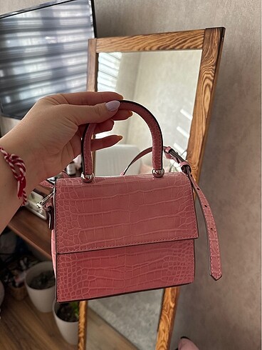 Mango pembe çanta