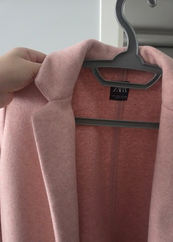 Zara Pudra Pembe Kadın Kaban - Görsel 2