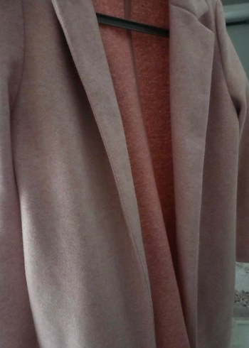 Zara Pudra Pembe Kadın Kaban - Görsel 4