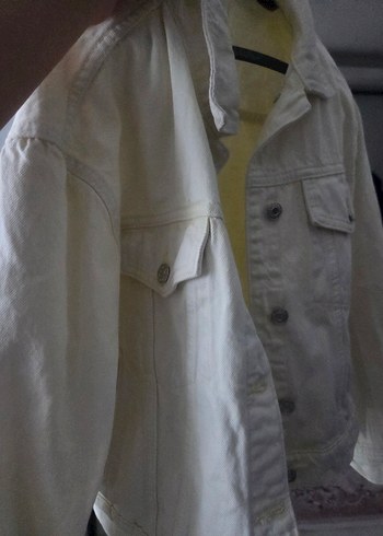 Sarı kot ceket - Görsel 2