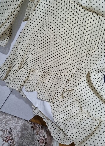 Puantiyeli elbise - Görsel 3