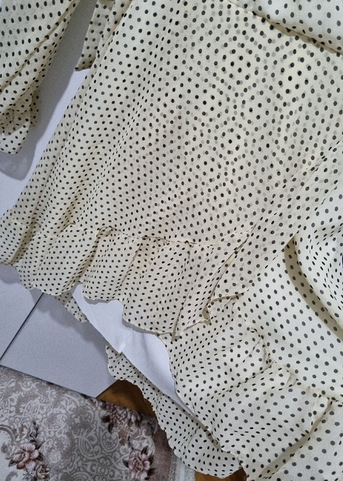 Puantiyeli elbise - Görsel 3