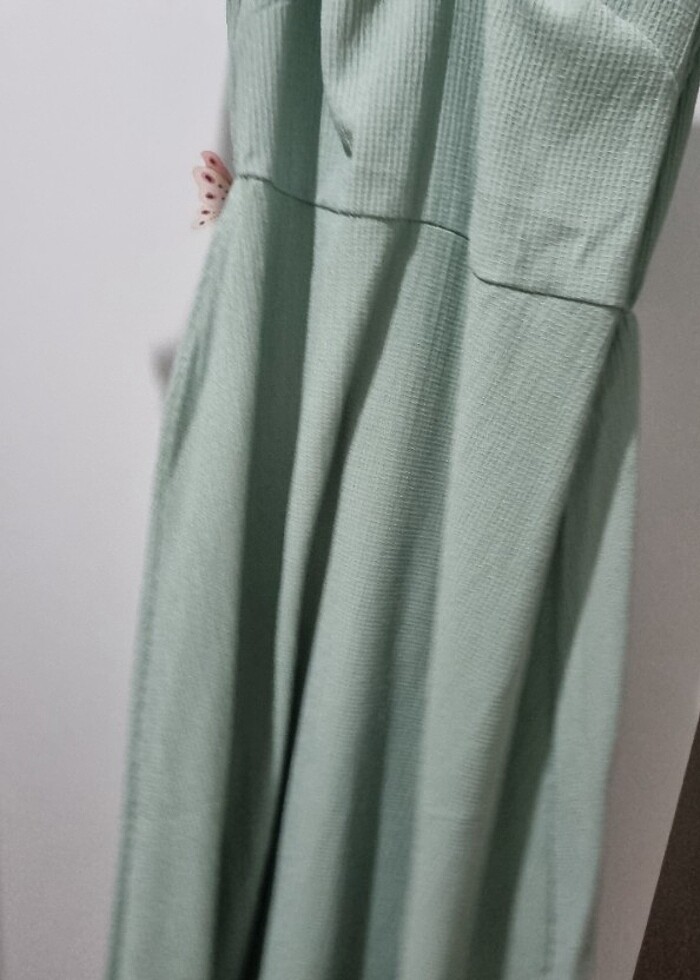 Yeşil günlük elbise  - Görsel 2