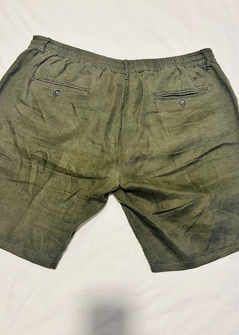 LACOSTE Keten Rahat Kesim Şort - Görsel 4