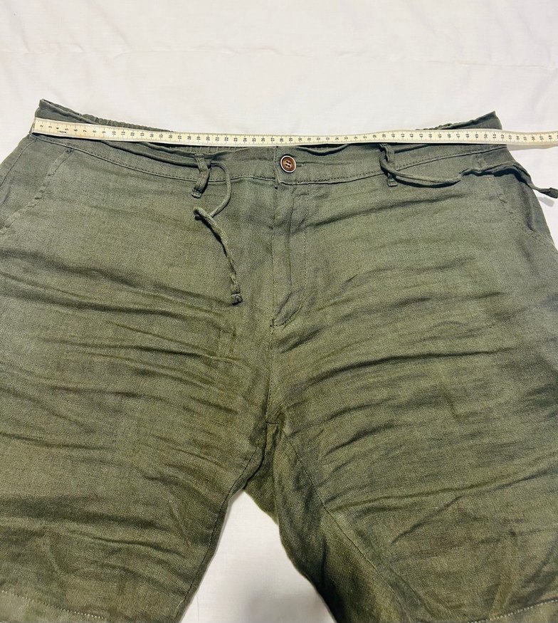 LACOSTE Keten Rahat Kesim Şort - Görsel 2