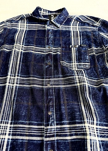 REPLAY Lacivert Ekose Uzun Kollu Gömlek - Görsel 4