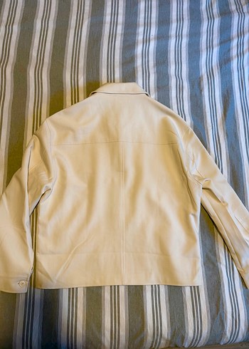 ZARA Krem Düğmeli Regular Fit Uzun Kollu Erkek Gömlek - Görsel 6