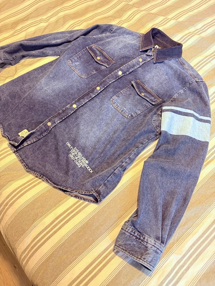 Diesel Erkek  Lacivert Denim Gömlek Uzun Kollu - Görsel 3