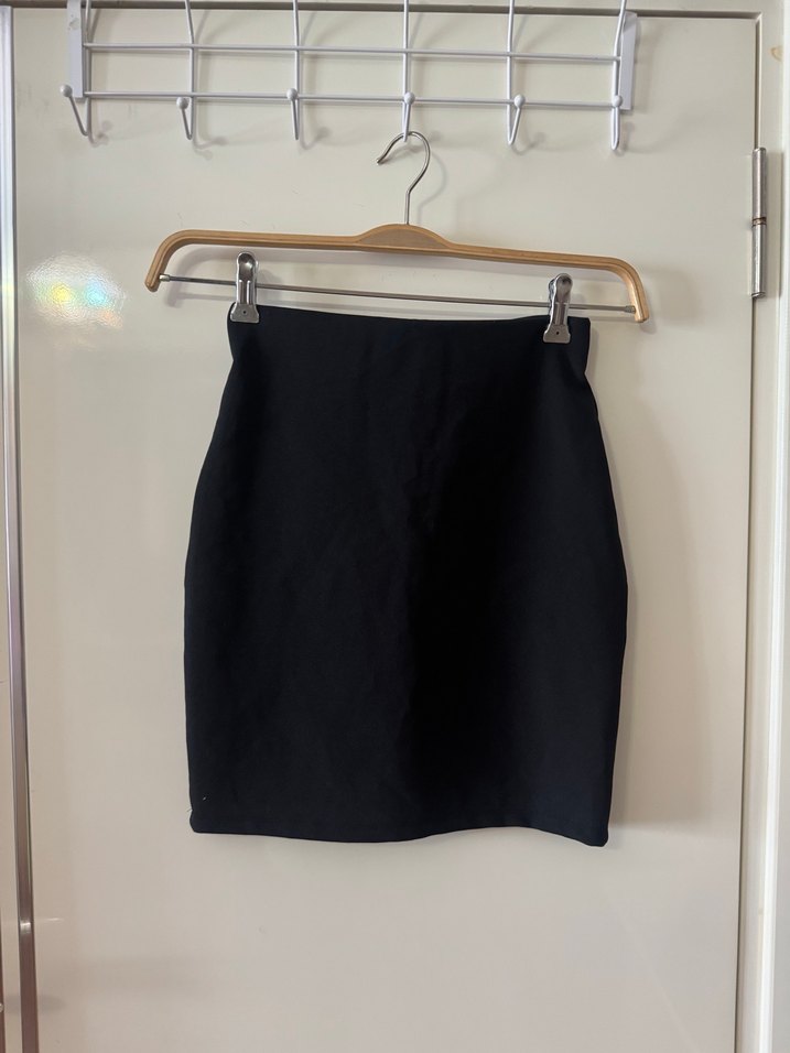 Siyah Midi Mini Etek - Görsel 4